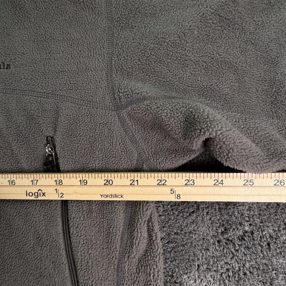 Patagonia Men’s Medium Gray Full Zip Double Pocket Jacket Fleece Hiking Adult - Picture 5 of 16